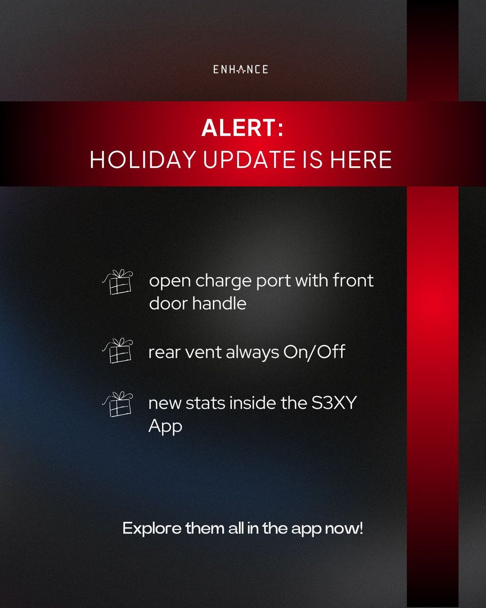 enhauto's tweet photo. Our Holiday update is here—have you checked it out yet? Here’s what you’re missing! 👀
#teslaaccessories #teslafamily #teslafan #tesla #enhauto #s3xybuttons #teslamodels #teslalife #teslafans #teslafanclub #teslacar #teslaowners #teslaownersworldwide #teslaowner #teslaownersclub https://t.co/HvgNN1JFMK
