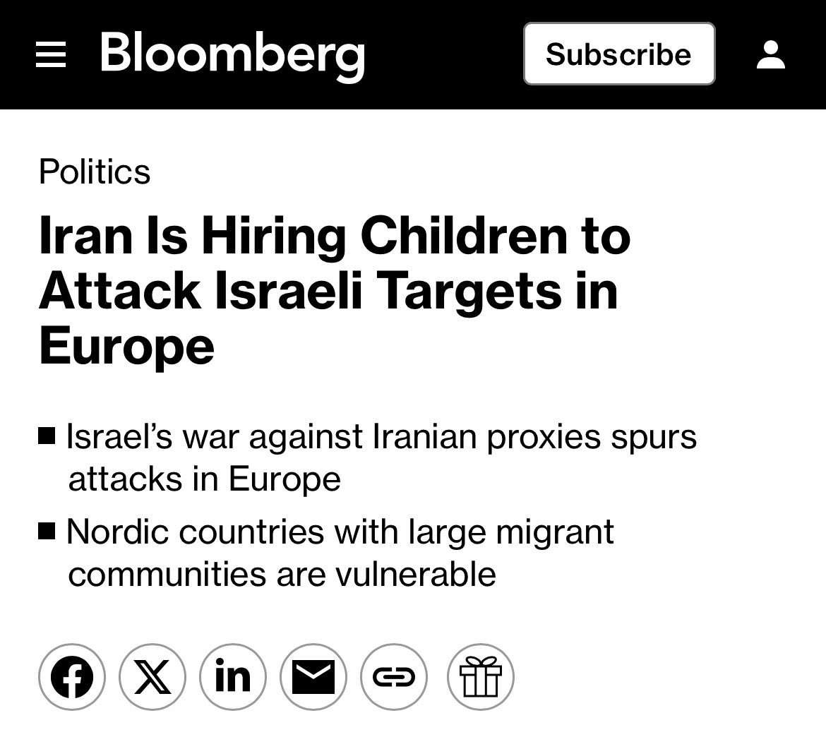 In Sweden, a 15-year-old boy tried to locate the Israeli embassy with a loaded gun while in Gothenburg, a 13-year-old fired shots at an Israeli defense firm. In another incident, a 16-year-old planted explosives outside the same facility.

This alarming information is revealed in