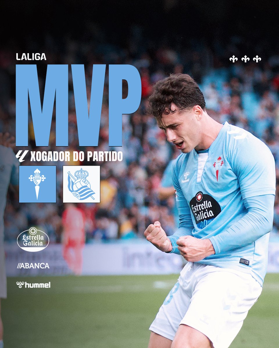 RCCelta's tweet photo. 🌟 Pablo Durán, 𝗠𝗩𝗣 del #CeltaRealSociedad 🙌 https://t.co/hglboPqmwd