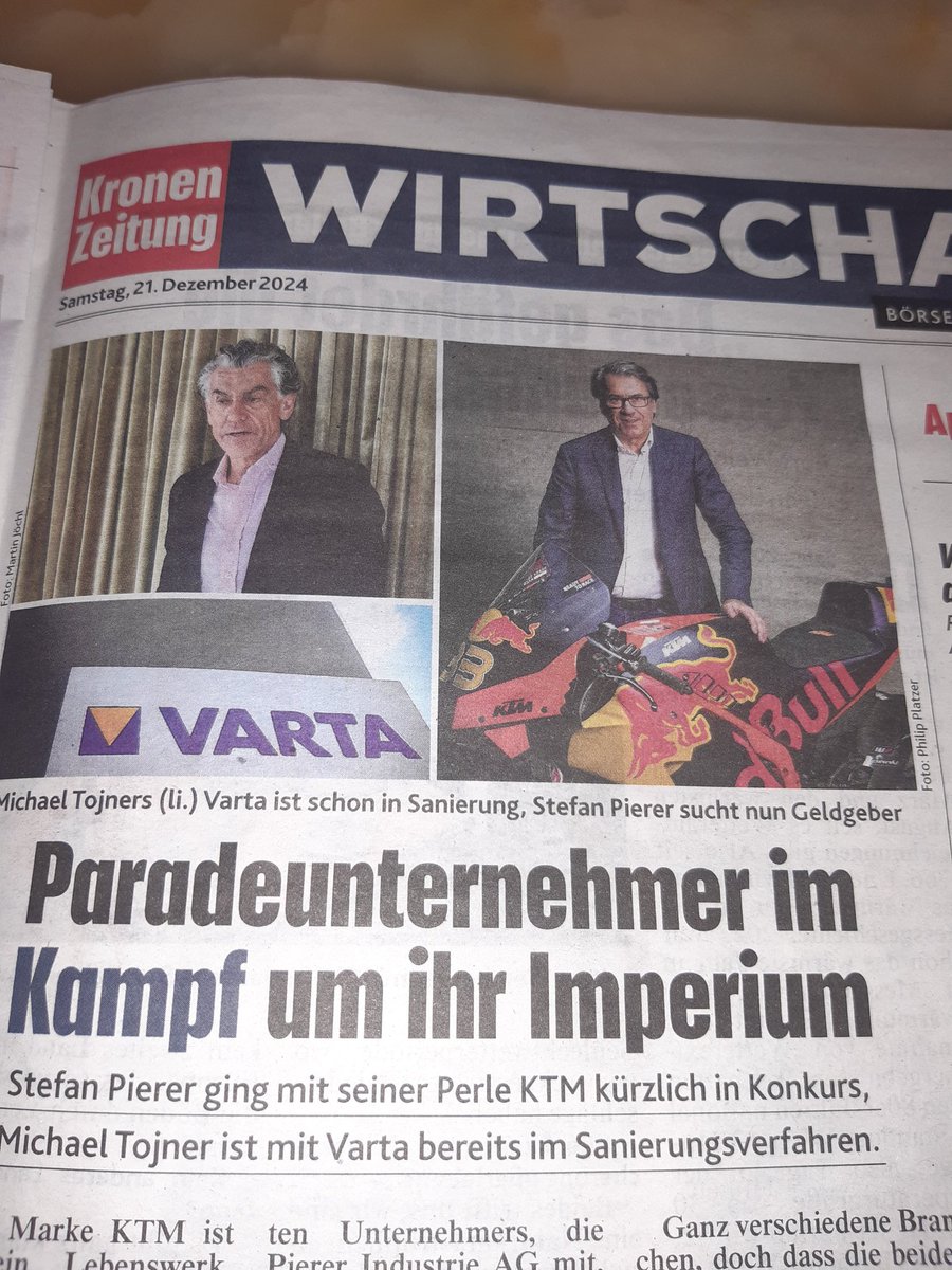 Wer macht in der Kronenzeitung eigentlich die Schlagzeilen? Ist man in Österreich jetzt ein Paradeunternehmer, wenn man ein Milliardengrab errichtet?