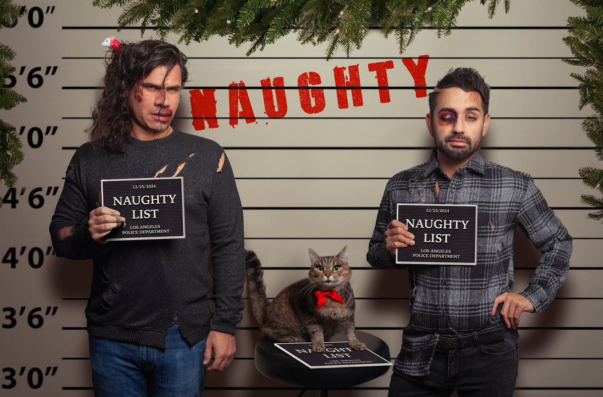 It’s a little more fun
being on The Naughty List..
Be good, or be good at it!

Happy Holidays
Love, Jono, David and Pamela!