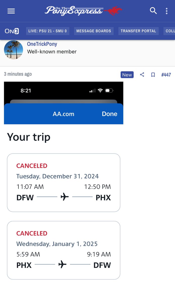 #TripCanceled