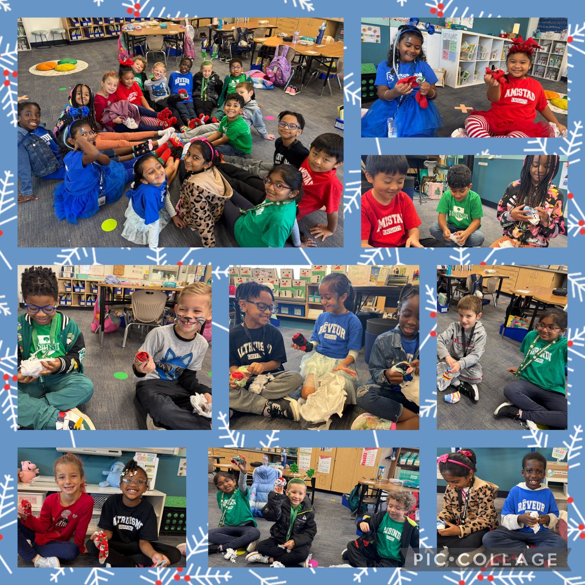 We had so much fun during our holiday sock exchange!❄️🩵 #bengalpride