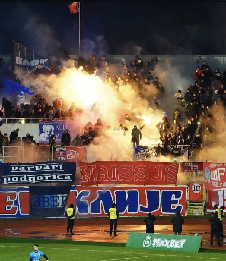ultras1899_'s tweet photo. Radnicki Niš - Partizan #Meraklije #meraklije1989 #Nis #Radnicki Présence des #Varvari du #Budućnost Podgorica (Monténégro) 21.12.24 https://t.co/oNCbftF595