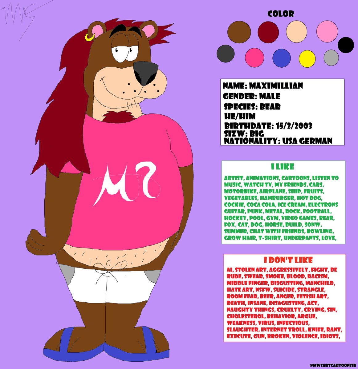 Maximillian The Bear (@MwsArtTooist) / Posts / X