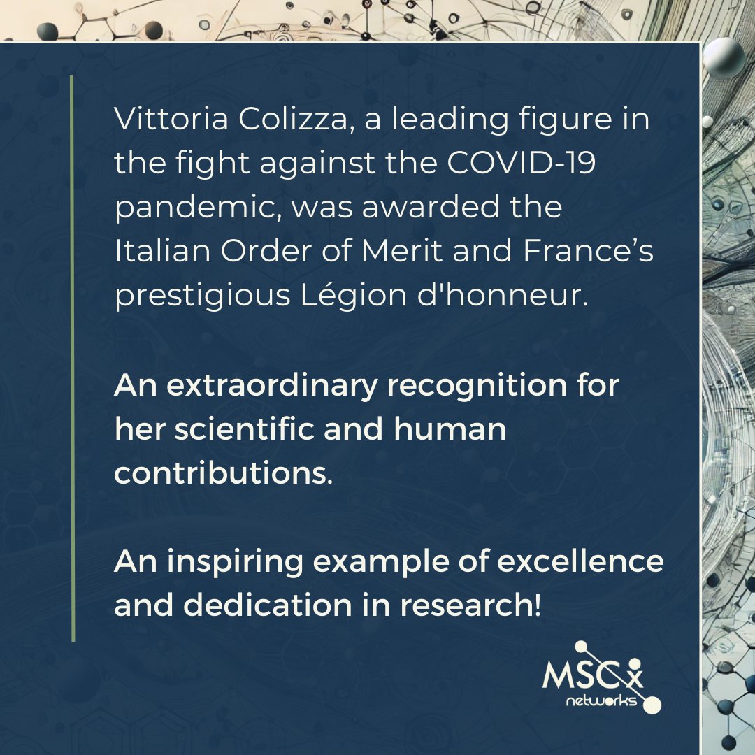 🌟 Exciting news! We’re thrilled to introduce the lecturers of the 10th Mediterranean School of Complex Networks!

🎓 First up, meet Vittoria—a brilliant mind and one of our key speakers this year. Discover her story and expertise in the slides!

🔗 mediterraneanschoolcomplex.net