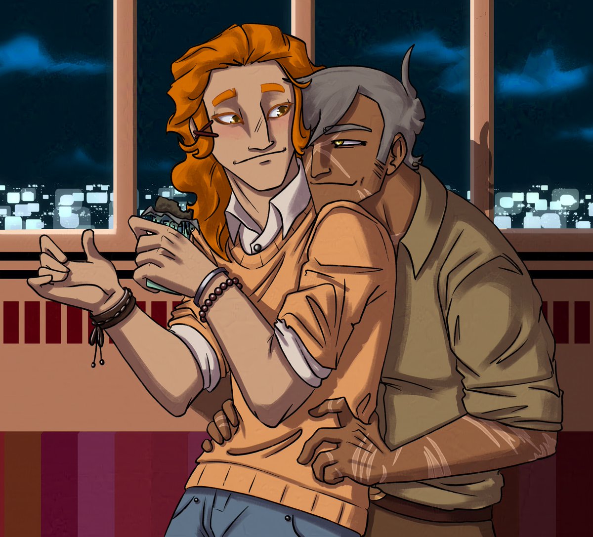 theakermanhs's tweet photo. Ilustración altamente amistosa de Eak y Town, los dos explotados laboralmente de la escuela

#FNAFHS #FHS #FNAFHSRE #FHSRE #digitalart #fhsrb #tahs #theakermanhs #eak #town https://t.co/NUG2m0tZ1H