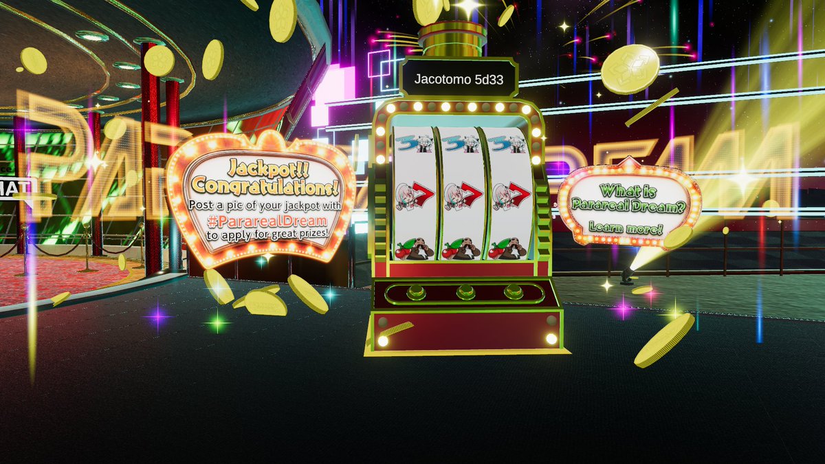I won the JACKPOT!! :3
 #PararealDream