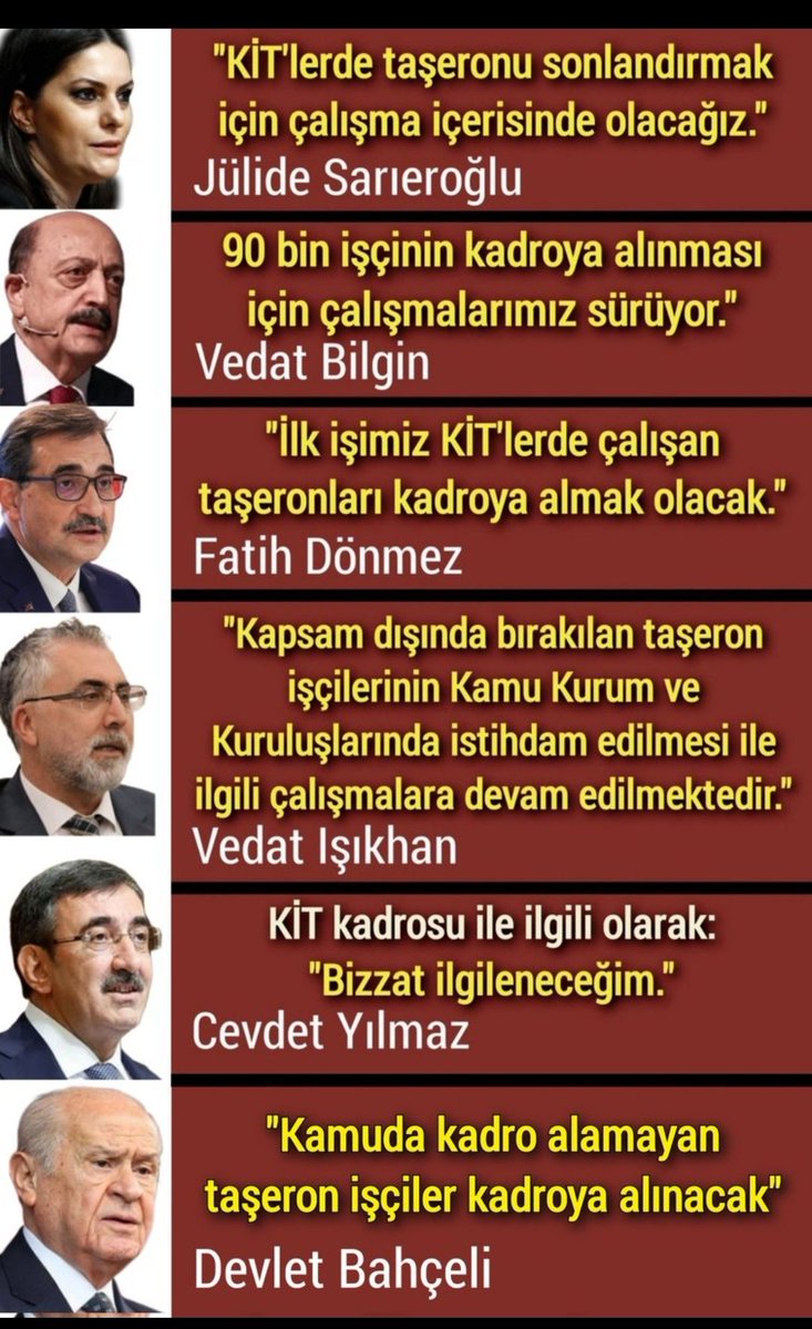 DevletTaşerona SözVerdi  Lütfen verilen sözler tutulsun.