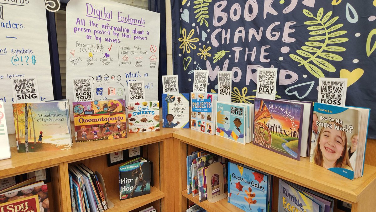 The <a href="/MartinBlvdES/">Martin Blvd Elem</a> library is ready for 2025! Hope everyone has a fantastic winter break! 📚🎆❄️