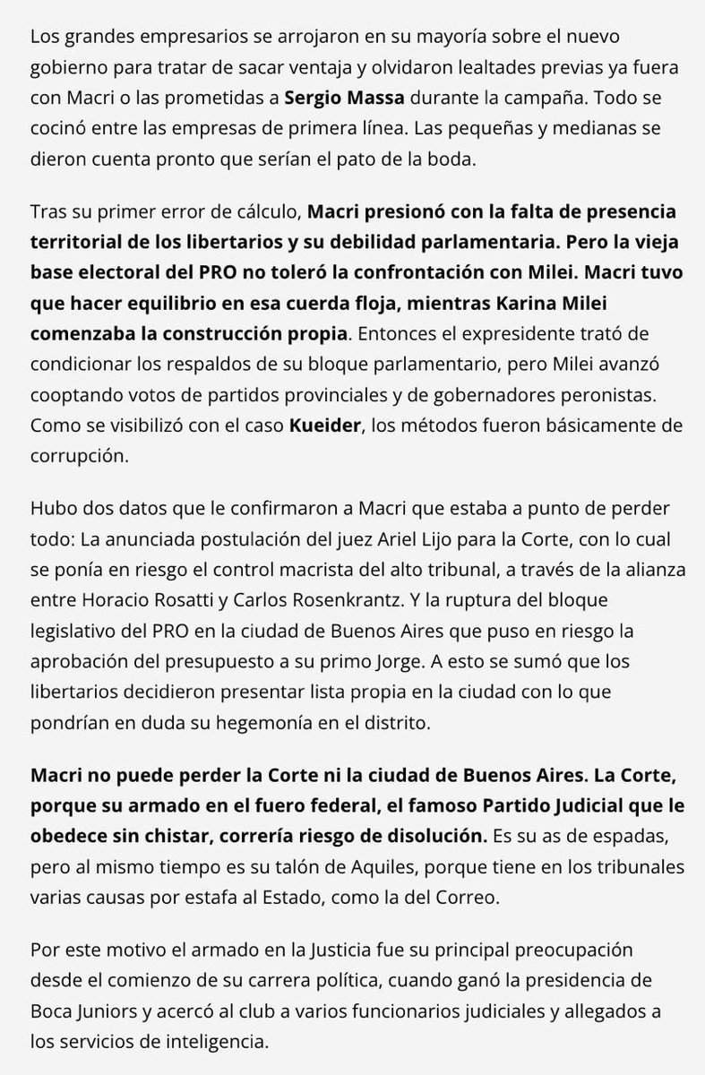 Cristina Kirchner tweet media