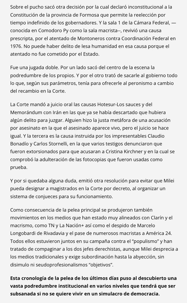 Cristina Kirchner tweet media