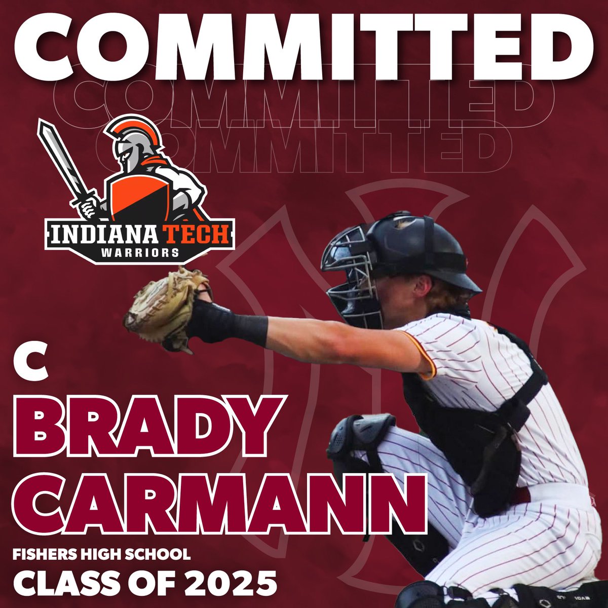 IndianaNitro's tweet photo. #Nitro 2025 Catcher @bradycarman07 commits to @INTechBaseball
Carman is the 17th commit from our 2025 class!
#AnotherOne☝️
#2️⃣4️⃣8️⃣✍🏽
#NitroMade💪🏻
@Nitrocardinal25 @PrepBaseballIN
@TigerBaseball17 https://t.co/wagmKf1hmb