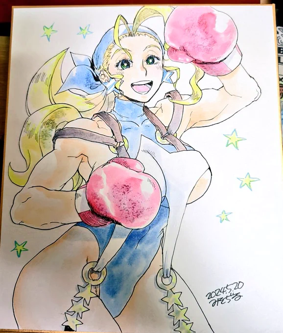 過去に描いた色紙。来年のイベントにも描いて持ってくぞ! 