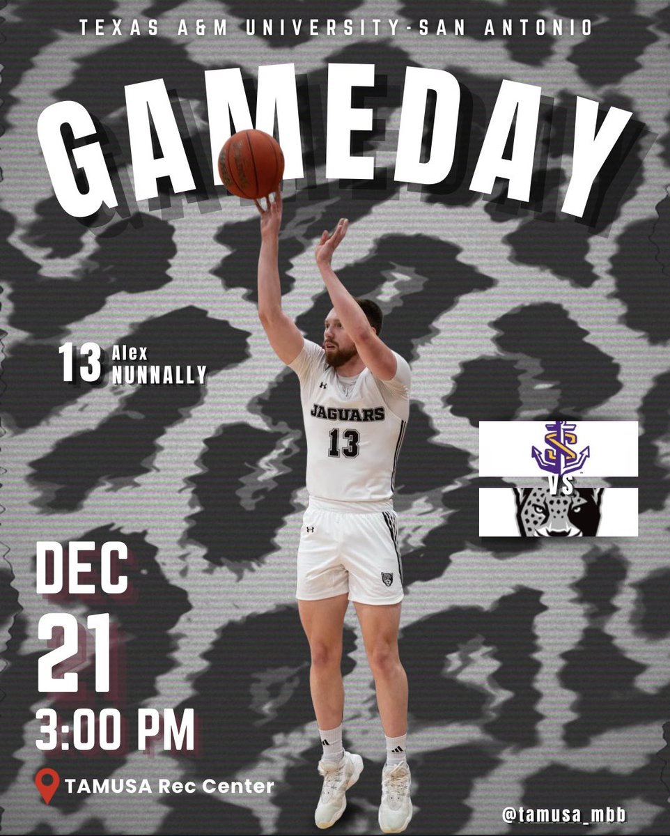 Game day at home!🐆 Pack the Den at 3:00pm and cheer us on against LSU-Shreveport