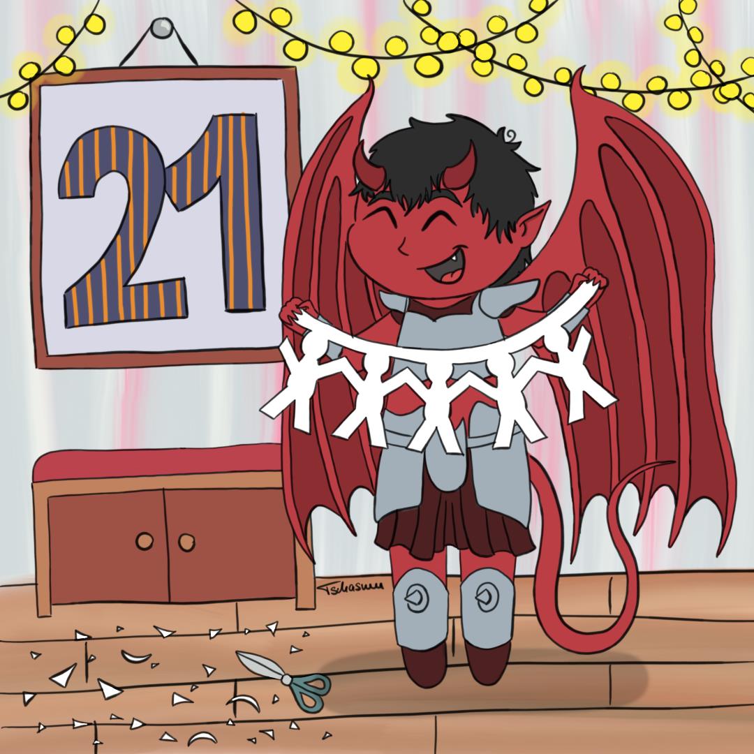 <a href="/DiceActors/">Dice Actors</a> Im heutigen Türchen bastelt Lord Cassian mit euch Papiergirlanden. Steigt gerne mit ein, es ist gar nicht so schwer.