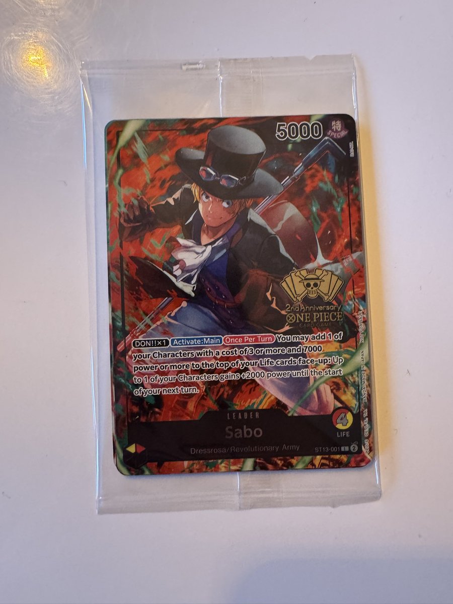 🎅🏻Holiday Giveaway! 🎅🏻

I won at the pre-release today, but I already had the winner cards—so I’m giving them away to spread some holiday cheer!🌟

How to Enter:
1️⃣ RT + Follow
2️⃣ Comment a card you’d ban + a leader you’d like to see played more

Deadline: Giveaway ends Dec 26th