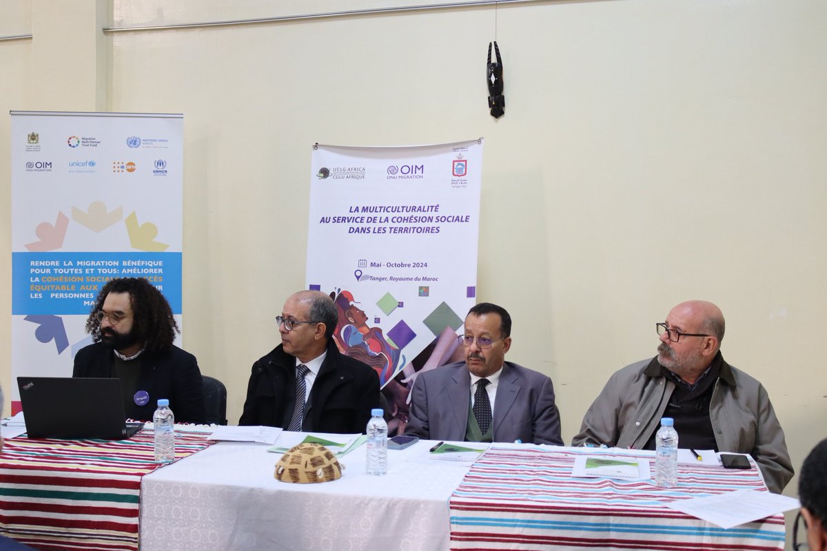 UCLGAfrica's tweet image. La journée du 19 décembre a aussi été marquée par une table ronde avec les acteurs locaux de l'éducation autour de la pérennisation du vivre-ensemble à travers la promotion des valeurs de #tolérance chez les jeunes de Tanger 🌍#MigrationMPTF #Multiculturalité #Cohésion