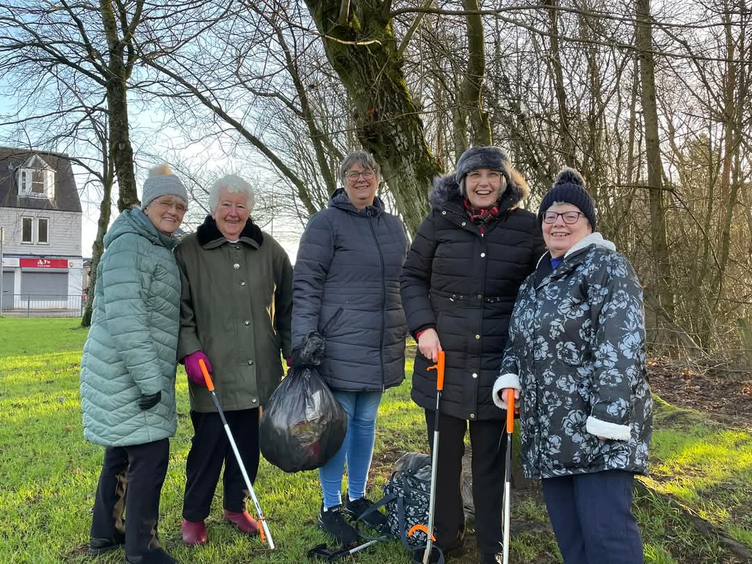 Thank you to the ladies of Beath and Cowdenbeath North Church. On this blustery and chilly day they collected 2 bags of rubbish on their Forest Church and litter pick in the public  park. Very community spirited