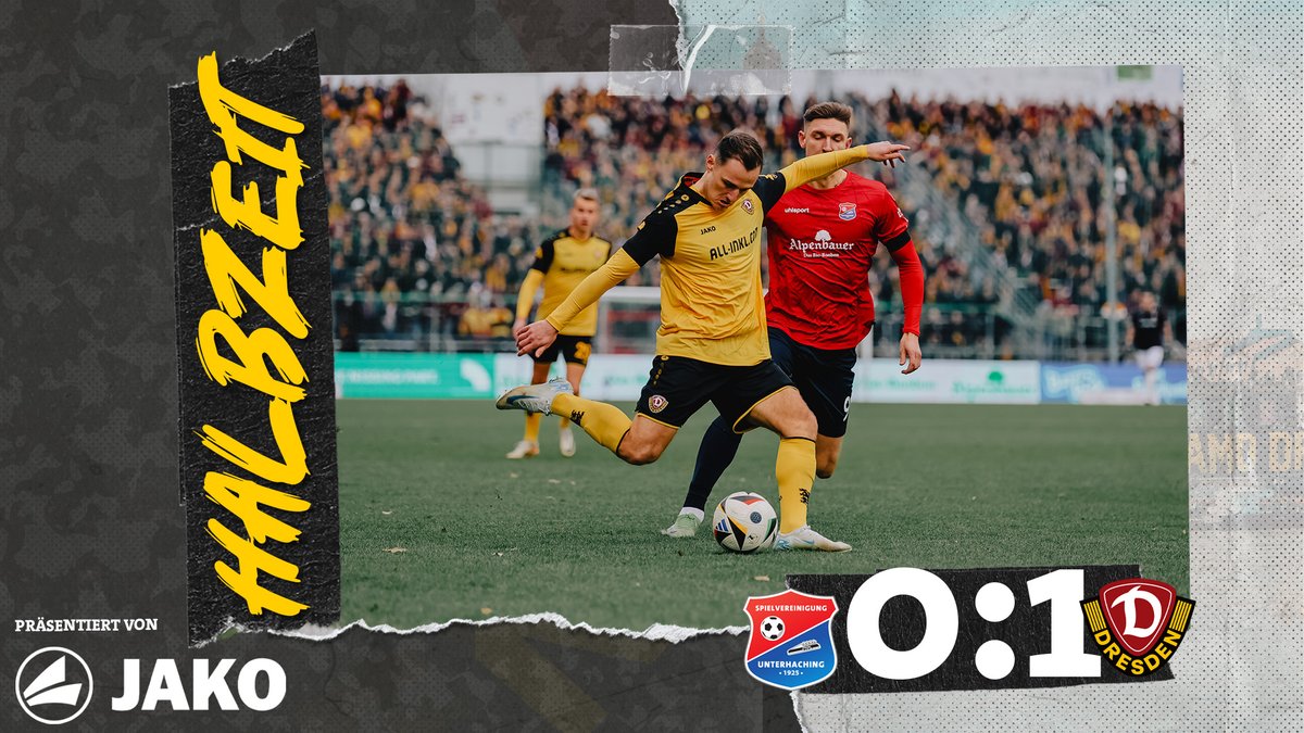 DynamoDresden's tweet photo. ⏰45'+2 Pause! Wir gehen mit einer 1:0-Führung in die Kabinen. Nachlegen im zweiten Durchgang, Schwarz-Gelb! 🙌 #UHGSGD 0:1 #sgd1953 https://t.co/pTOh0qHSFb