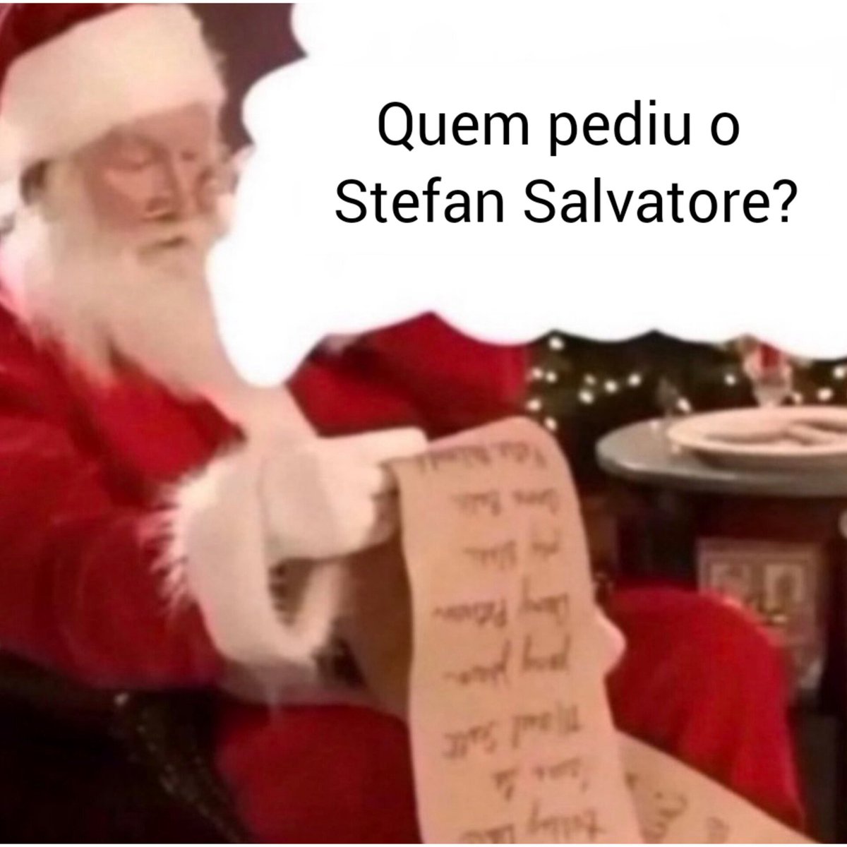 O PAPAI NOEL ASSIM LENDO MINHA CARTINHA KKKK