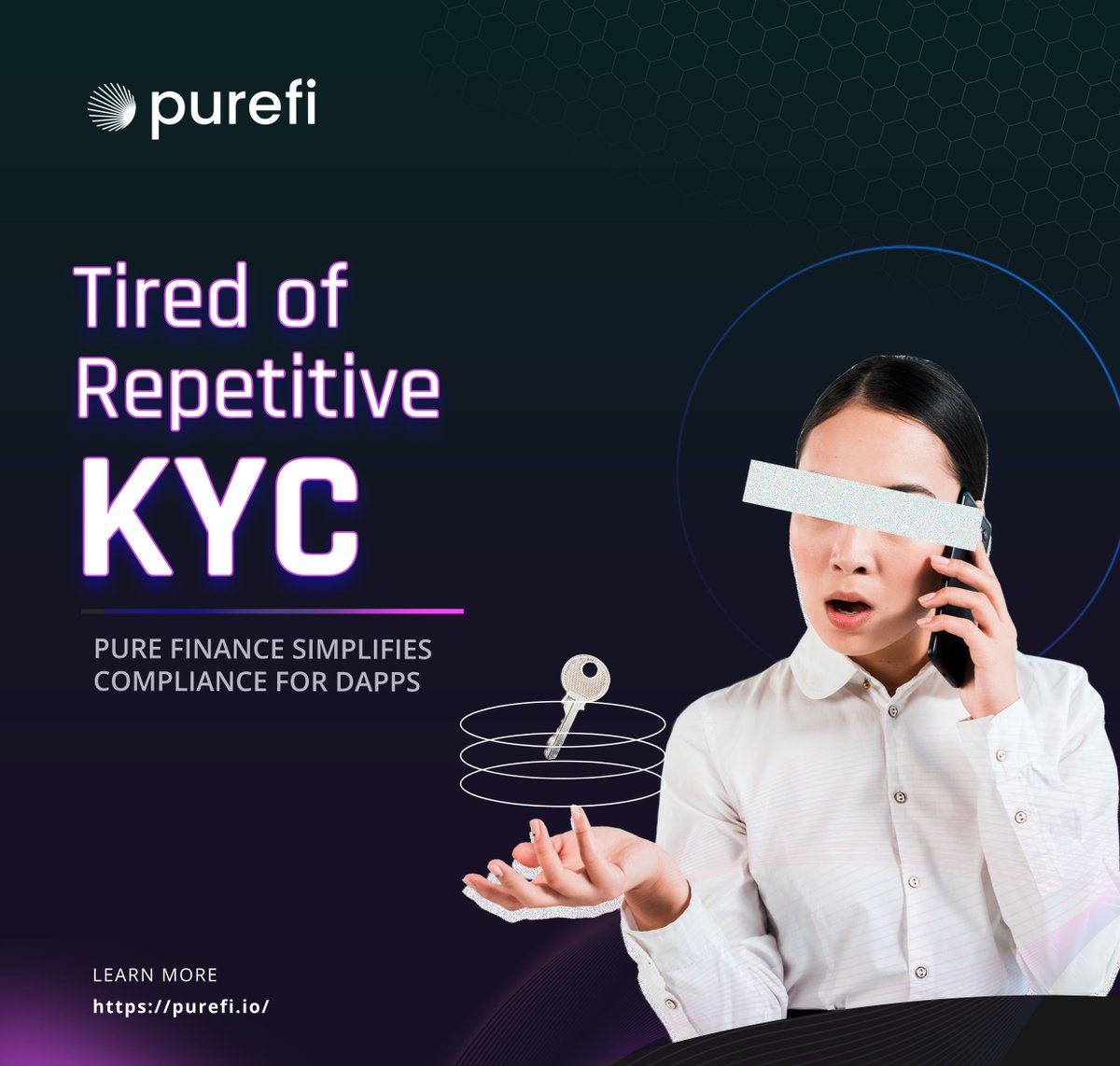 JeremiahDSamuel's tweet photo. Tired of repetitive KYC checks across #DeFi?
@PureFi_Protocol simplifies compliance for dApps with On-chain KYC, Uniswap V4 Hooks, and a vision for a Regulated DEX: Seamless KYC, increased trust, and a secure future for DeFi.
Learn more: https://t.co/qEcJGYulRK
#purefi #trust https://t.co/59JzNVap2p