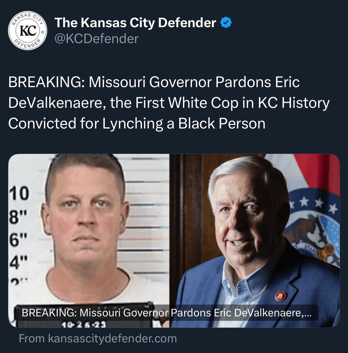 Never forget that Deadly Governor Parson refused to grant clemency to Marcellus “Khaliifah” Williams—a Black man with an overwhelming innocence claim. Instead Parson had him executed.

This is white supremacy in action.