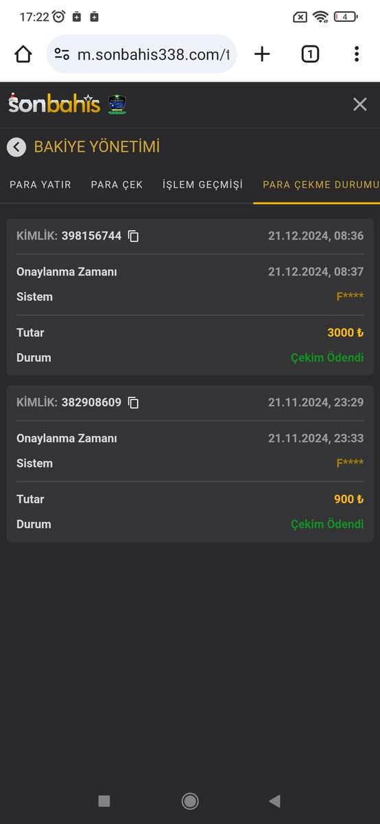 Teşekkürlerrrr #Sonbahis 🙏

Kullanıcı adı: Bedia1234