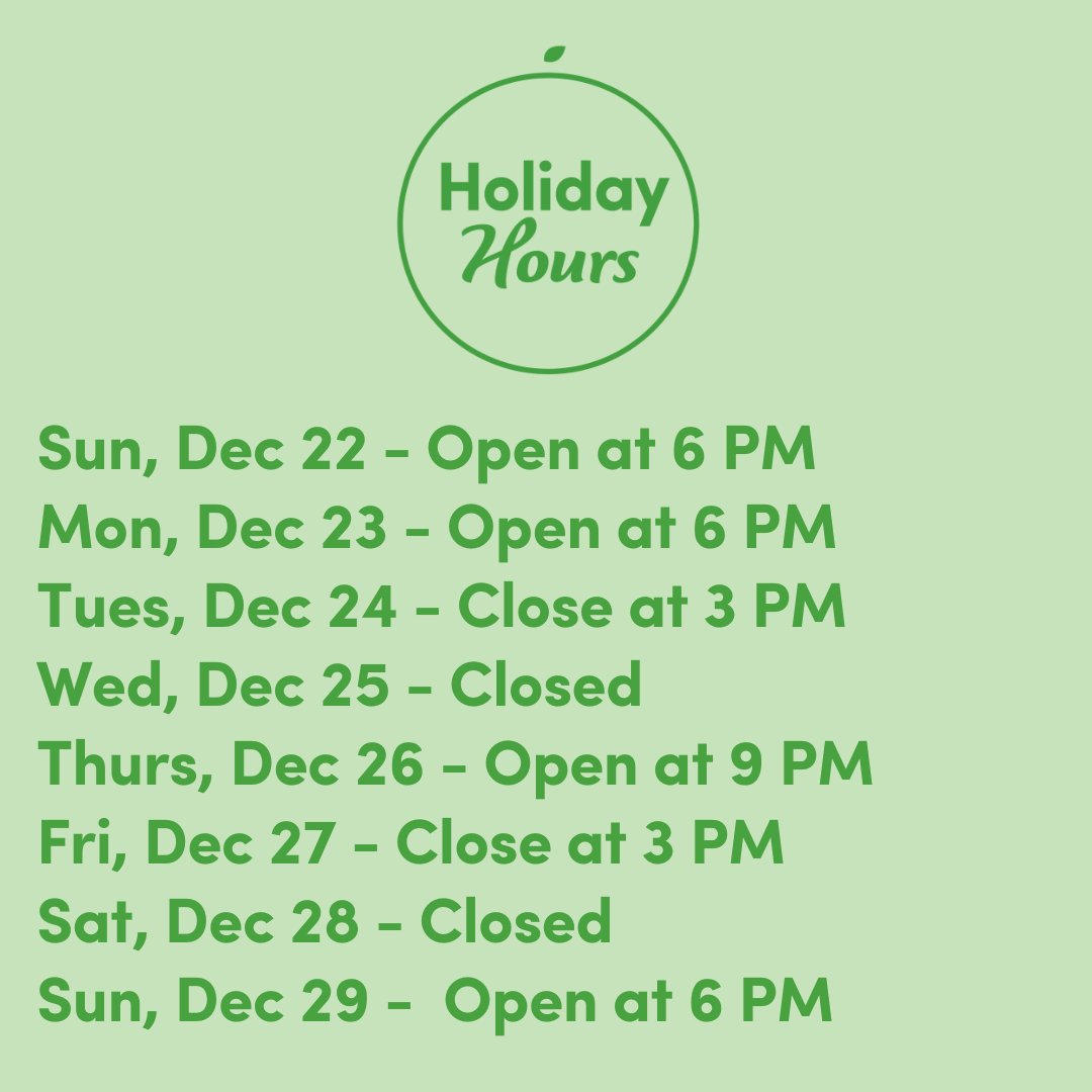 huntspointmkt's tweet image. 📣 Upcoming Market Hours 📣 

We&apos;re wishing everyone a safe &amp;amp; happy holiday season  💫