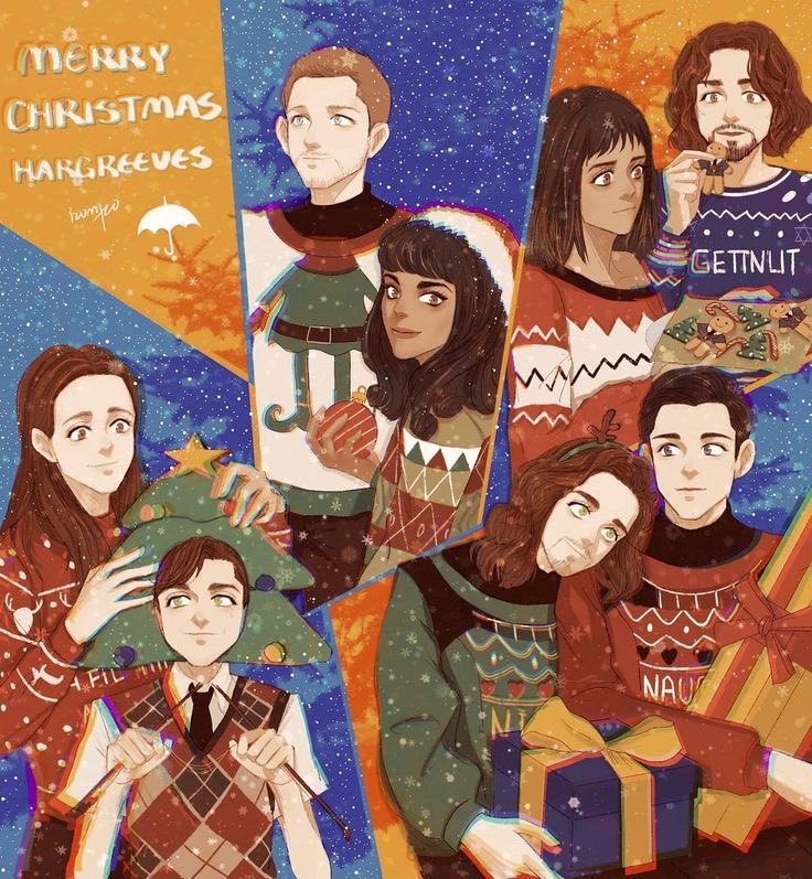irieloves456's tweet photo. it’s christmastime with the hargreeves 🎄 https://t.co/0Y3AMXq4yx