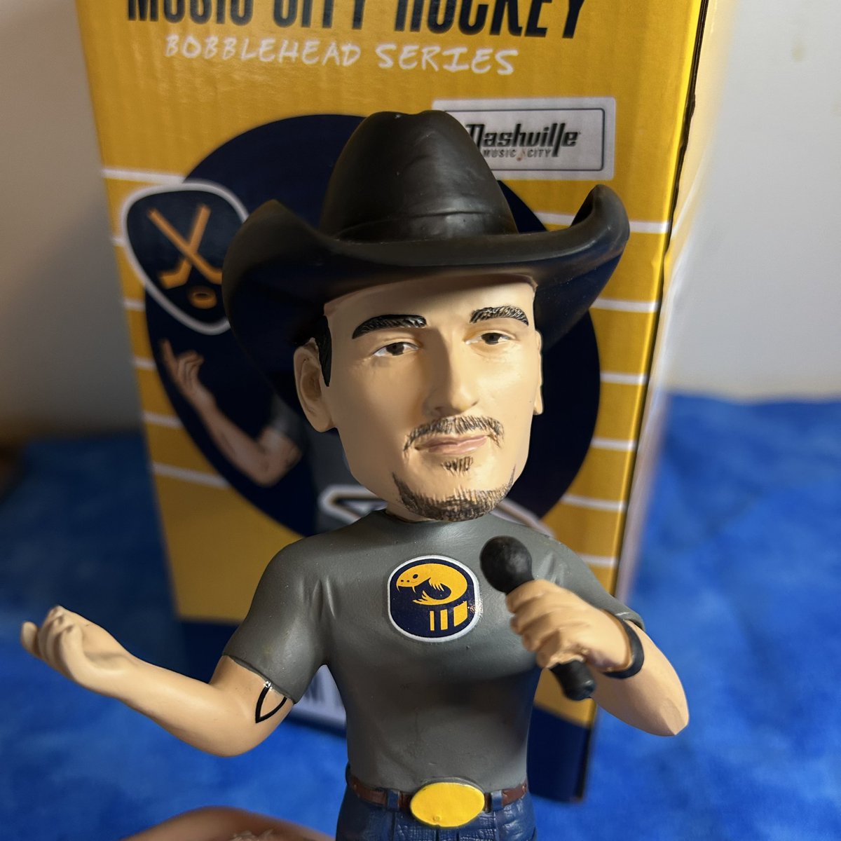 How about a little giveaway? 

If you’re attending today’s Preds vs Kings game (12:30 pm), give this post a RT and I’ll pick a random follower to give this Tim McGraw bobblehead. 

Only rule is you must be at the game today so I can hand it off.