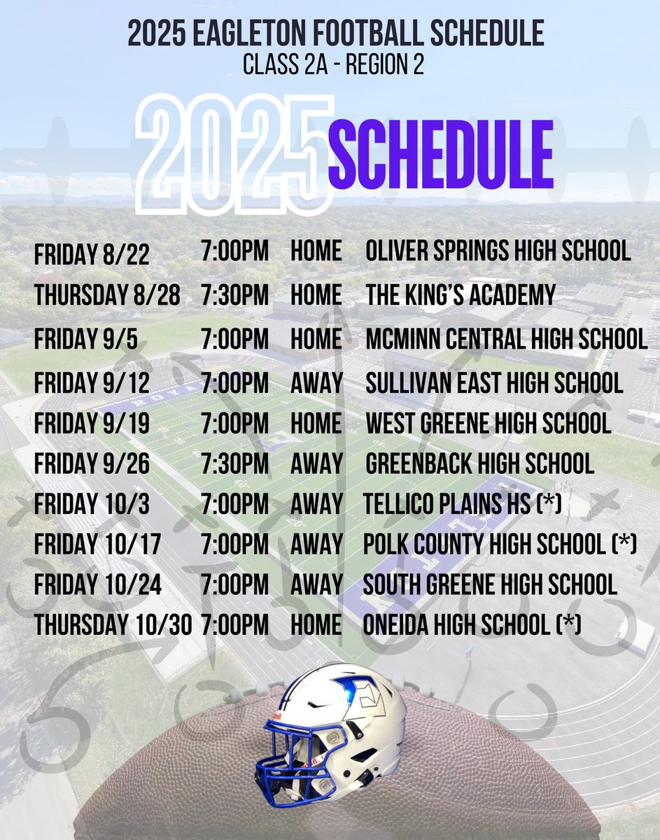 2025 football schedule!