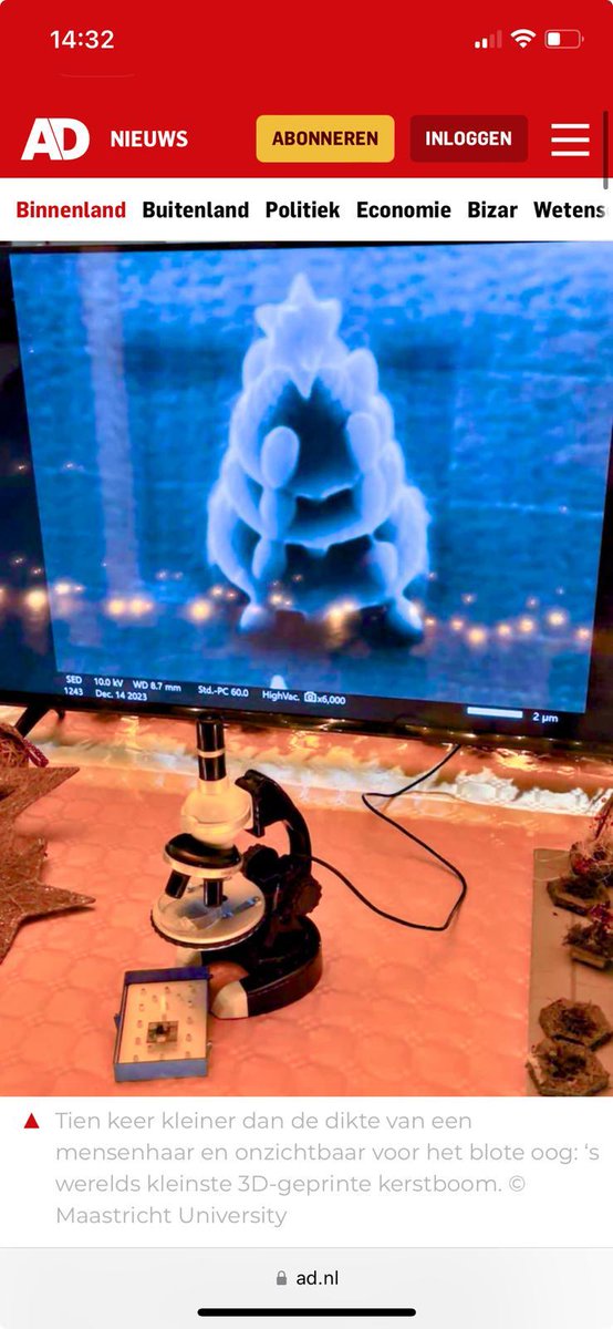 MERLN (@merln_um) on Twitter photo 🎄Christmas magic begins... with the smallest Christmas tree!🎄
Created by researchers <a href="/AdrianSeiG/">Adrián Seijas-Gamardo 🔬</a> and Elisabetta Avizzano using cutting-edge 3D printing, it’s making headlines on <a href="/RTLnieuws/">RTL Nieuws</a>, <a href="/trouw/">Trouw</a>, <a href="/delimburger/">De Limburger</a>, <a href="/ADnl/">AD.nl</a>!
Discover how? lnkd.in/eppKxy3y
<a href="/MaastrichtU/">Maastricht University</a> 🎄Christmas magic begins... with the smallest Christmas tree!🎄
Created by researchers <a href="/AdrianSeiG/">Adrián Seijas-Gamardo 🔬</a> and Elisabetta Avizzano using cutting-edge 3D printing, it’s making headlines on <a href="/RTLnieuws/">RTL Nieuws</a>, <a href="/trouw/">Trouw</a>, <a href="/delimburger/">De Limburger</a>, <a href="/ADnl/">AD.nl</a>!
Discover how? lnkd.in/eppKxy3y
<a href="/MaastrichtU/">Maastricht University</a>