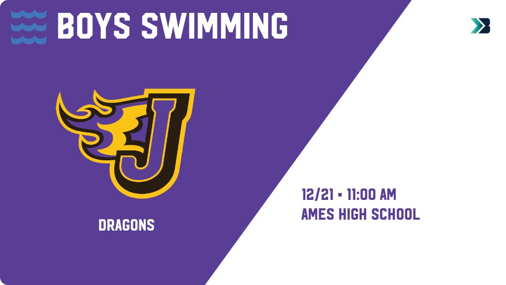 Boys Swimming (Varsity) Game Day! - Check out the event preview for the Johnston Dragons. It starts at 11:00 AM and is at Ames High School Dan Flannery Pool. gobound.com/ia/ihsaa/bsw/2…