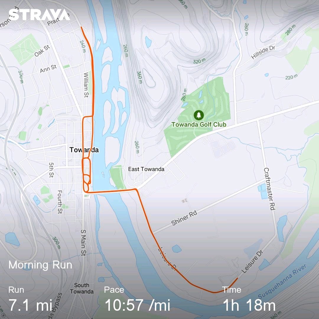 I was planning on 10 miles, but I was happy with 7 miles.
Check out my activity on Strava: strava.app.link/NJROD5nIvPb