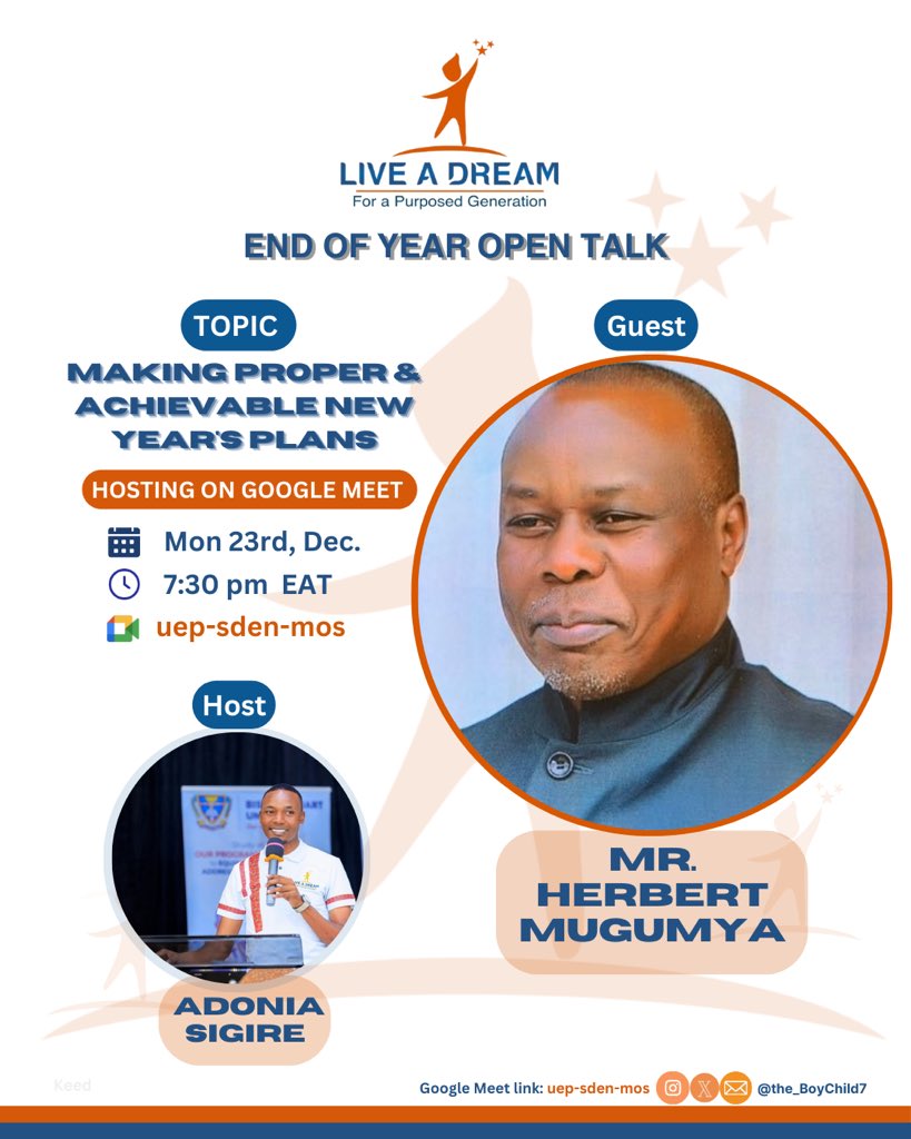 As we end 2024, we would like to appreciate everyone who has supported us  through achieving our dream of empowering boys and young men to become compassionate, responsible and respectful men. We invite you all to our end of year open talk happening on Monday 23rd at 7:30 pm.
