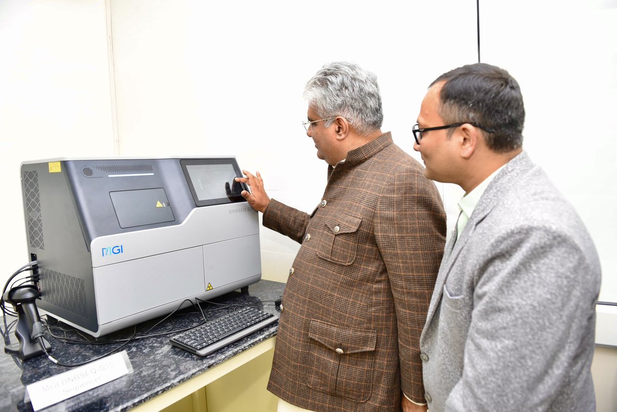 Bhupender Yadav (@byadavbjp) on Twitter photo Inaugurated the Next Generation Sequencing Facility at the Wildlife Institute of India today along with MoS Shri <a href="/KVSinghMPGonda/">Kirti Vardhan Singh</a> ji. This state-of-the-art facility propels India's capacity in wildlife research, conservation genomics, and ecological innovation to newer heights. Inaugurated the Next Generation Sequencing Facility at the Wildlife Institute of India today along with MoS Shri <a href="/KVSinghMPGonda/">Kirti Vardhan Singh</a> ji. This state-of-the-art facility propels India's capacity in wildlife research, conservation genomics, and ecological innovation to newer heights.