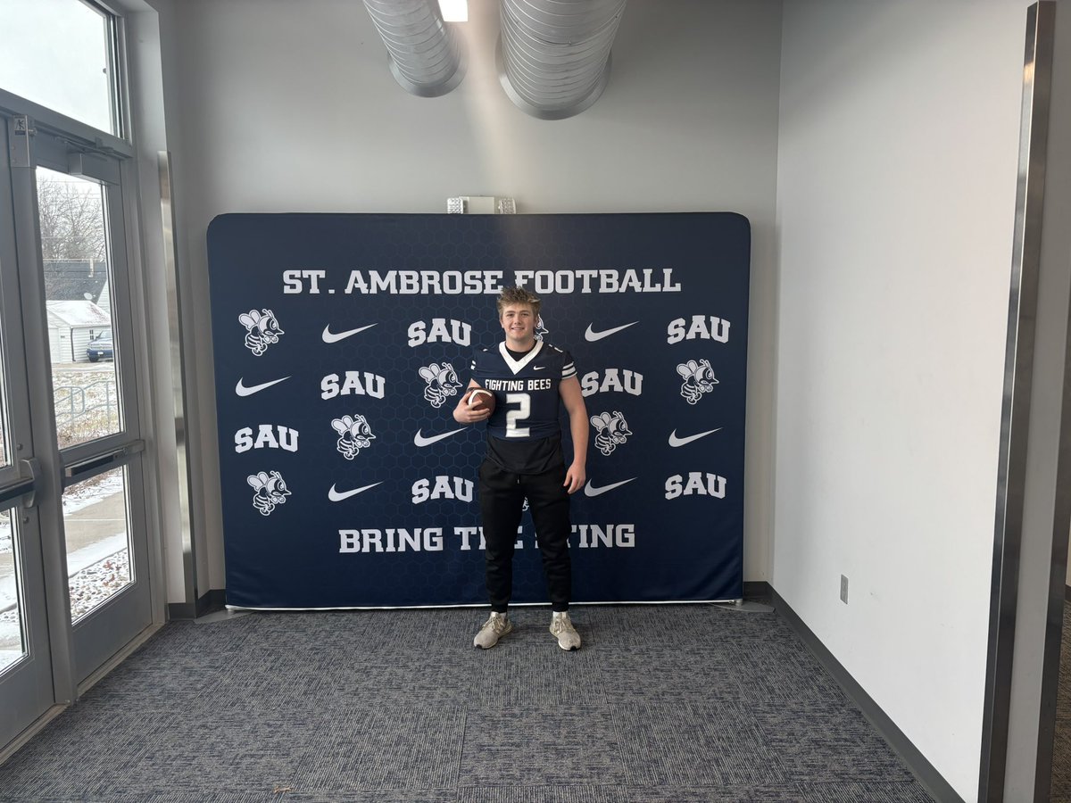 Tj (@tjburke1422) on Twitter photo Had a great visit <a href="/FightingBeesFB/">St. Ambrose Football</a> yesterday. Thank you <a href="/MMcKay_SAU/">Matt McKay</a> for having me out!
<a href="/CoachLew_66/">Adam W. Lewandowski</a>
<a href="/VJA_FOOTBALL/">Andrew Football</a> Had a great visit <a href="/FightingBeesFB/">St. Ambrose Football</a> yesterday. Thank you <a href="/MMcKay_SAU/">Matt McKay</a> for having me out!
<a href="/CoachLew_66/">Adam W. Lewandowski</a>
<a href="/VJA_FOOTBALL/">Andrew Football</a>