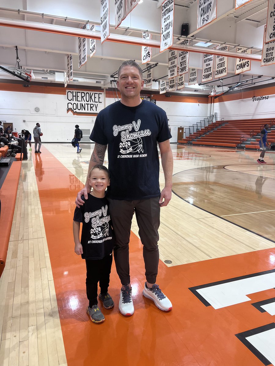 CherokeeBBall's tweet photo. We are ready for our 12th annual Jimmy V https://t.co/Tz1ypWO347