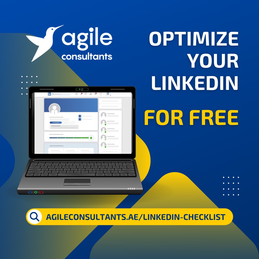 AgileUAE's tweet image. Is Your LinkedIn Profile Working for You?

Enhance your profile, stand out, and get noticed by recruiters!

Get your checklist here: agileconsultants.ae/linkedin-check…

#LinkedInProfile #StandOut #JobSearch #NetworkingTips #Careers #AgileConsultants