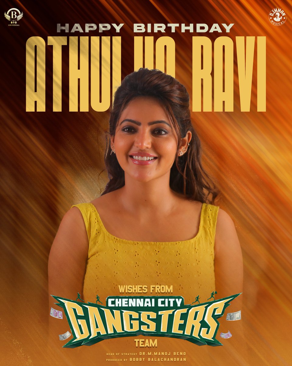 KettavaN6474's tweet image. Happy Birthday #AthulyaRavi Mam✨♥️
Special Poster From #ChennaiCityGangsters Team ✨
Back To Back Promising Lineup.
#Deisel &amp;amp; MR.X 

#HappyBirthdayAthulya