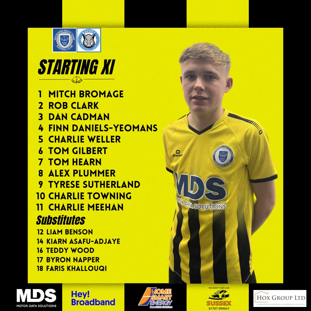 Here’s how your Heath lineup today at the <a href="/HSEnergy_Resi/">HSEnergy Residential</a> Stadium!

We are in Yellow and Black today 💛🖤

#HHTFC