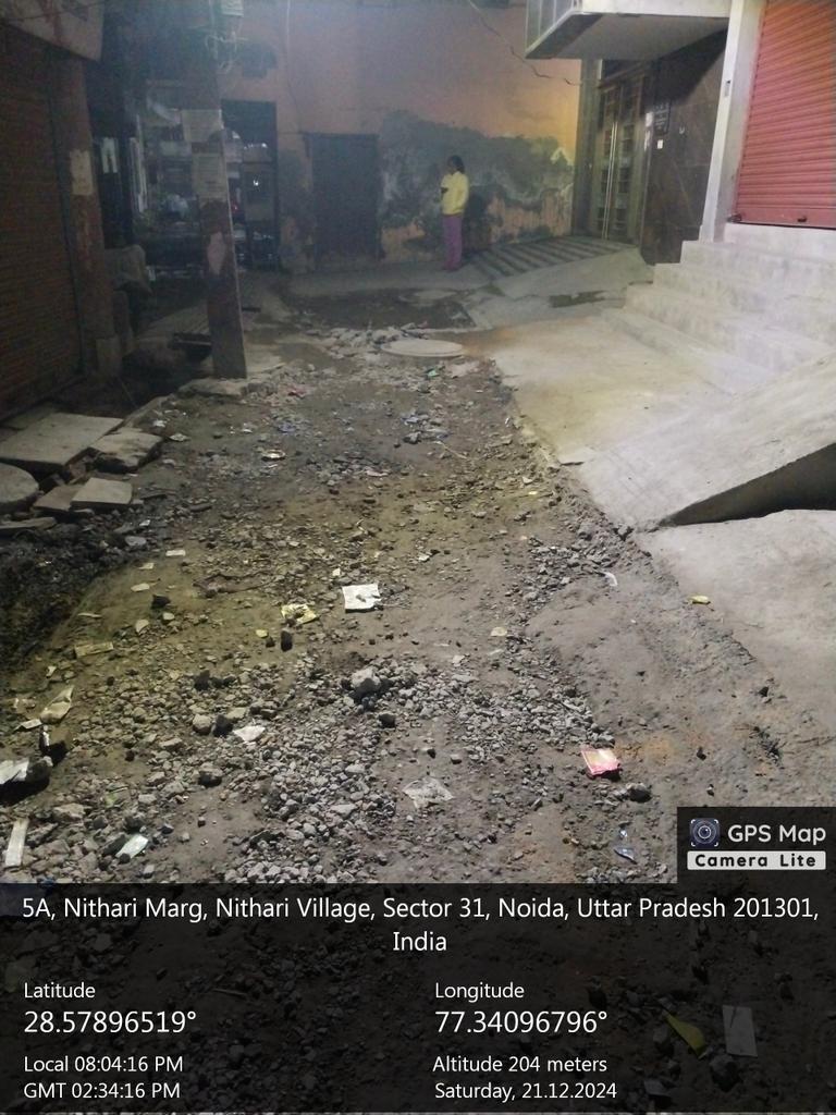 NOIDANEWZZ (@noidanewzz) on Twitter photo नोएडा ग्राम निठारी गली न
5 में <a href="/noida_authority/">NOIDA Authority</a> द्वारा रोड निर्माण के काम कार्यरत था लेकिन दो हफ्ते से इस काम में वृद्धि नहीं दिखाई दे रही है।न कोई मजदूर न कोई अधिकारी इस कार्य को पूरा करवा रहा है।
निठारी ग्रामवासियों की <a href="/noida_authority/">NOIDA Authority</a> से विनती है कि इस काम को जल्द पूरा कराए नोएडा ग्राम निठारी गली न
5 में <a href="/noida_authority/">NOIDA Authority</a> द्वारा रोड निर्माण के काम कार्यरत था लेकिन दो हफ्ते से इस काम में वृद्धि नहीं दिखाई दे रही है।न कोई मजदूर न कोई अधिकारी इस कार्य को पूरा करवा रहा है।
निठारी ग्रामवासियों की <a href="/noida_authority/">NOIDA Authority</a> से विनती है कि इस काम को जल्द पूरा कराए