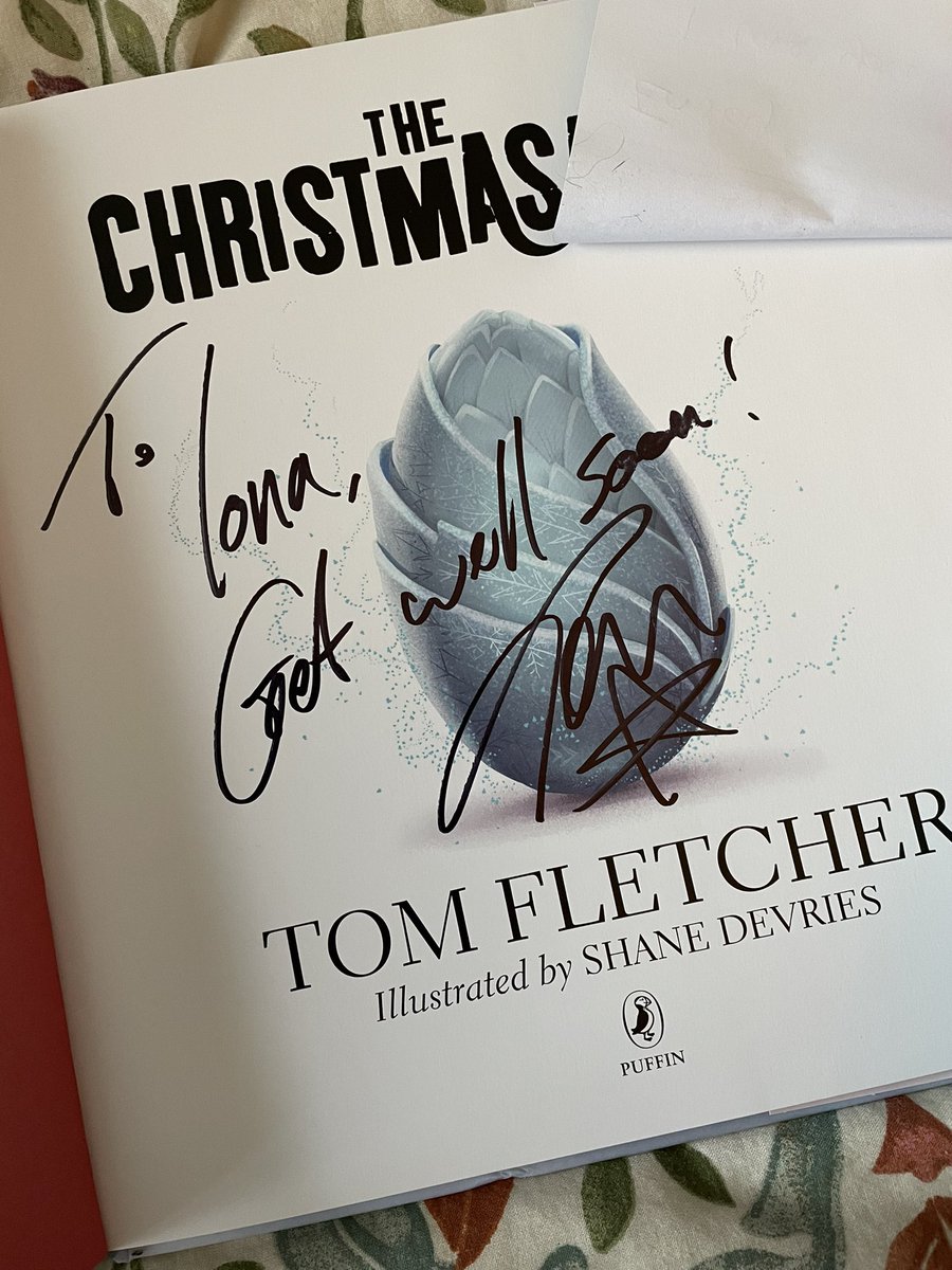 My bestie <a href="/did_87/">Davina Samantha</a> met the lovely <a href="/TomFletcher/">Tom Fletcher</a> at a book signing the other day (extremely jealous but I’m far too broken to travel far at the moment!). Look what she’s just sent me in the post 🥲❤️ Such a lovely surprise, thank you so much!! The kids will be jealous now 🤣😆 xx