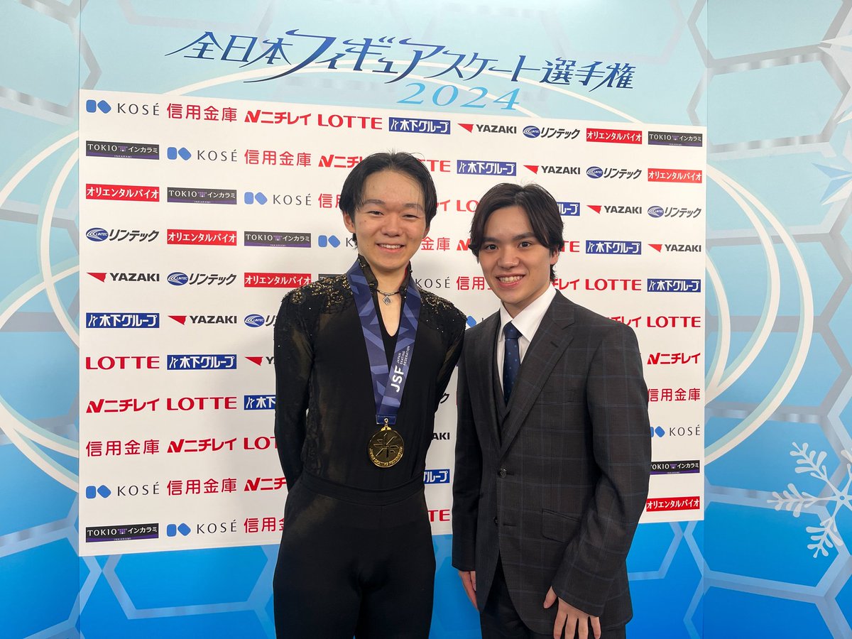 ❄️全日本選手権2024🐙男子❄️ 1位 #鍵山優真 選手✊ FSで205.68を