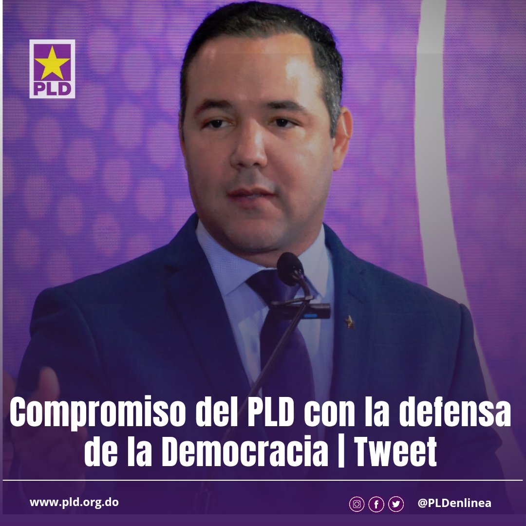 VanguardiaRD's tweet photo. #PortadaPrincipalPLD | Compromiso del @PLDenlinea con la defensa de la Democracia | Tweet.

El #PLD advierte que la sentencia del Tribunal Constitucional podría convertirse en un atentado contra el sistema de partidos y la estabilidad política, social y democrática del país.

AMPLIAR: https://t.co/9YXwerAHfH… vía @VanguardiaRD