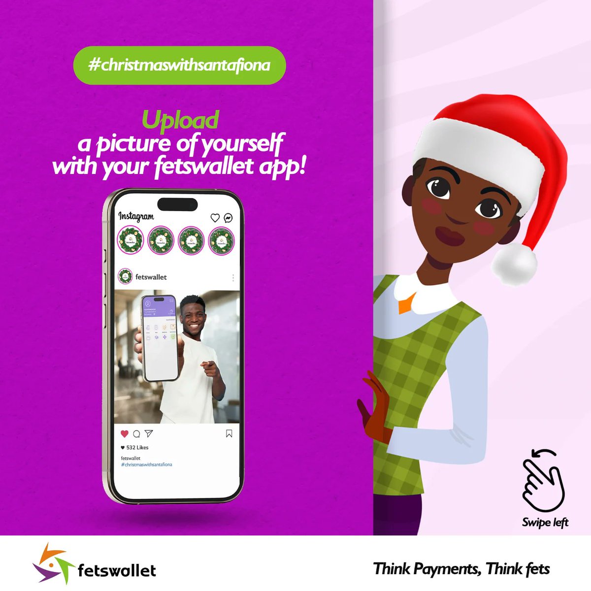 fetswallet's tweet photo. Flaunt your fetswallet app on your page. See the second frame to see how. Let's go!
It's day 6! Don’t forget to tag @fetswallet and use the hashtag #christmaswithsantafiona in your post
#fetswallet #thinkpaymentsthinkfets #santafiona https://t.co/CBbXGDJScI