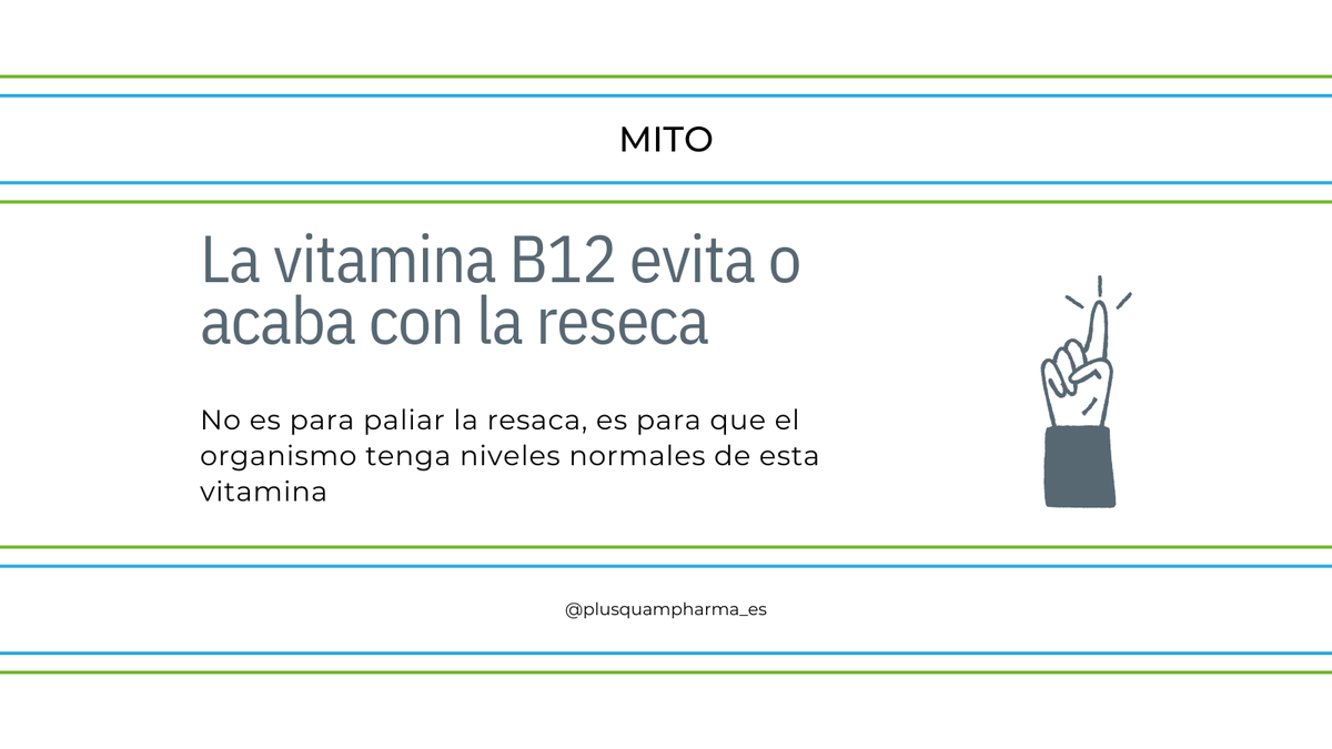 PlusQuamPharma's tweet photo. ¿Alguna vez habías escuchado que la vitamina B12 ayuda a evitar la resaca o a paliarla?

Resulta ser un mito . En realidad es casi lo contrario: 🤔
.
.
.
#mito #curiosidad #alcohol #resaca #vitaminab12 #b12 #pqp #plusquampharma https://t.co/RZJXTalz1X