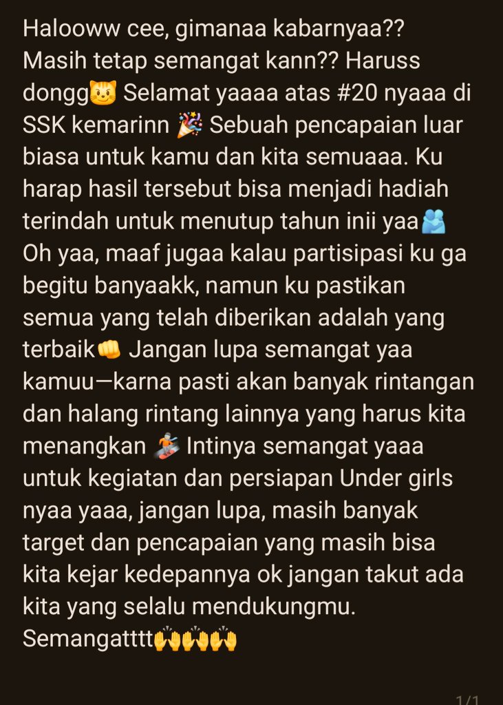 aidi_ilham's tweet photo. Ceh @N_CathyJKT48 nih ada 
#Apres21oshi hehe sorry kemaleman dan happy #chaturday

Sc: @MAlghifariakbar https://t.co/b9P16yp8Lu