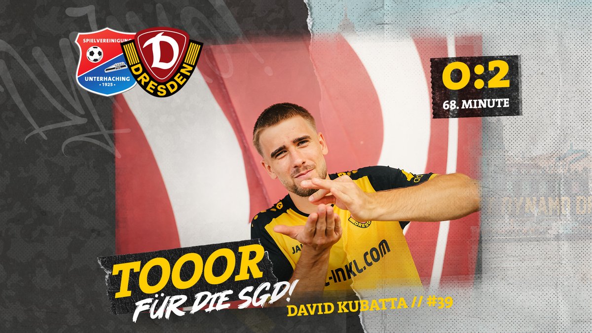 DynamoDresden's tweet photo. ⏰68' JAAAAAA! Kubatta nickt die Kugel nach einem Eckball per Kopf rein! Wichtig!!! 💪#UHGSGD 0:2 #sgd1953 https://t.co/8IJLzjIMiN